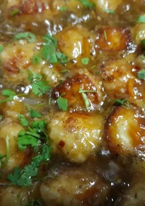 A picture of Paneer manchurian dry.