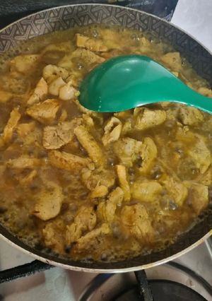 Una foto de Cerdo en salsa hawaiana