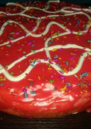 صورة لوصفة كيك شاتوه بالفراولة 👈🏻🍓🍓 🤷🏻‍♀️