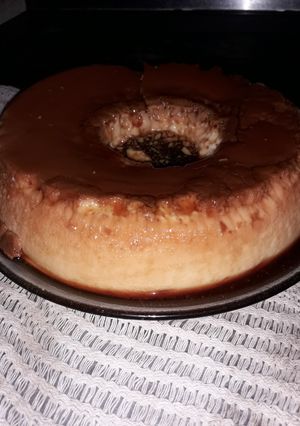 Una foto de Flan casero