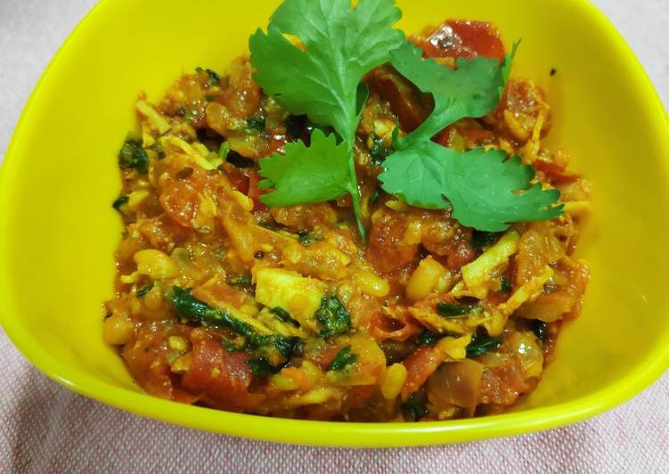 Recipe of Super Quick Homemade Tomato &amp; Coconut Sabji