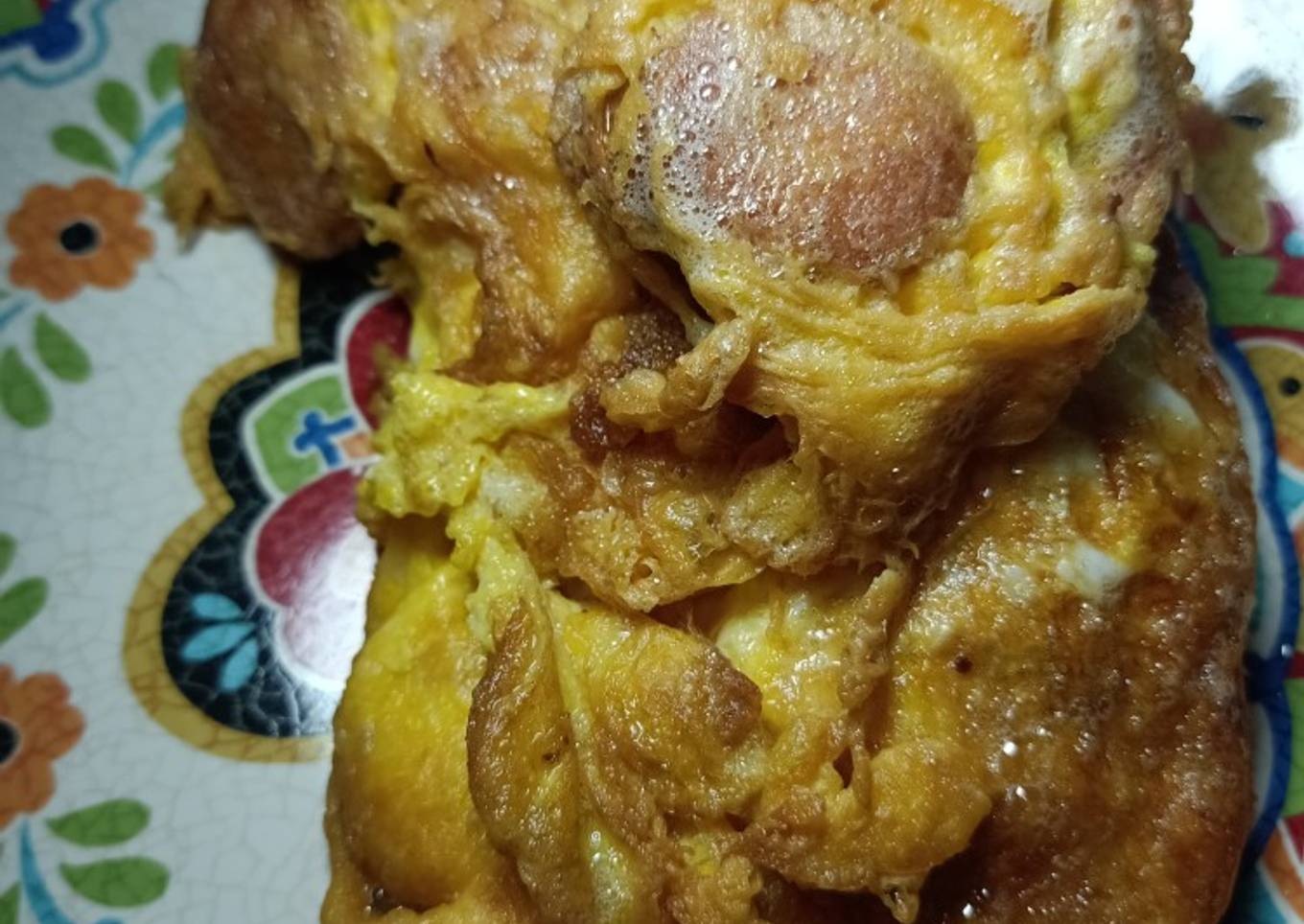 Omelet sosis telur bebek