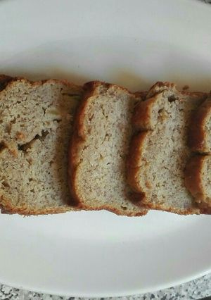 A picture of Apple and banana loaf.
