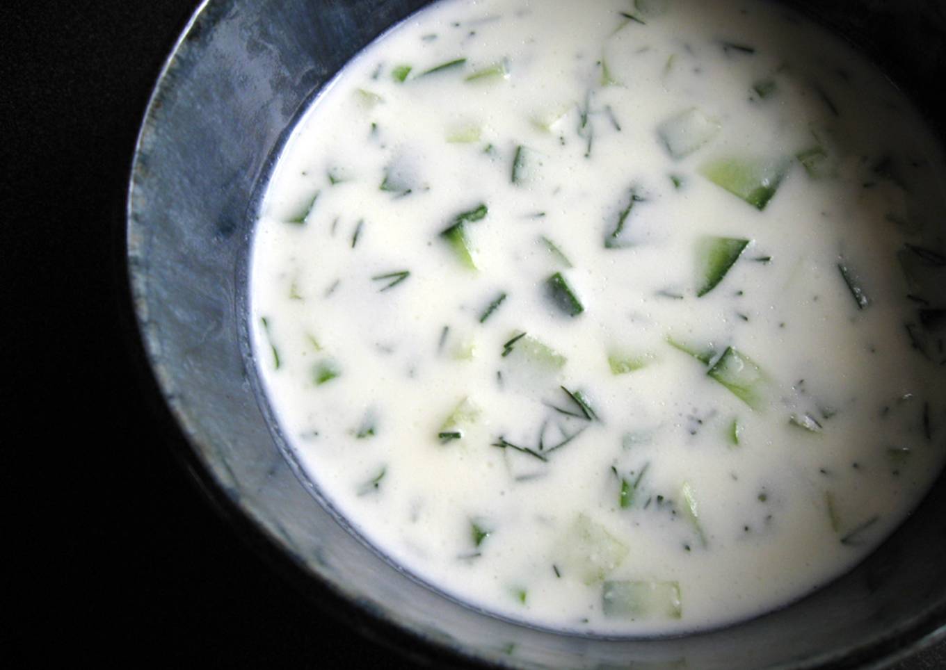 Ukrainian Cold Cucumber & Yoghurt Soup