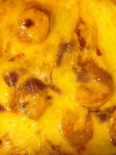 Una foto de Pizza con camarones