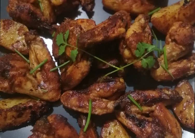 Simple Way to Make Homemade Peri Chicken Wings 🌶️ 🍗