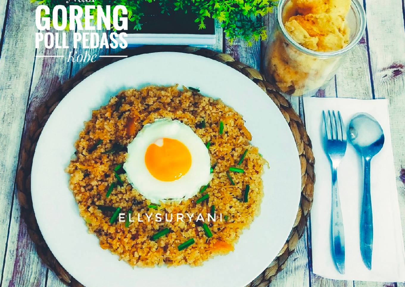 Nasi Goreng Daun Kucai Poll Pedasss Kobe