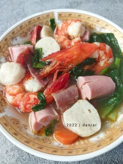 Foto resep Tom Yum Udang Sosis Bakso Tidak Pedas