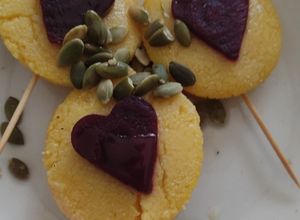 Una foto de Medallones de polenta amorosos (🌱)