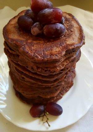 A picture of Fluffy Chocolate Pancakes.