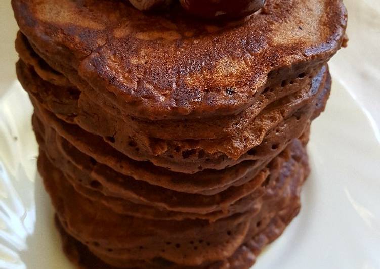 Simple Way to Prepare Speedy Fluffy Chocolate Pancakes