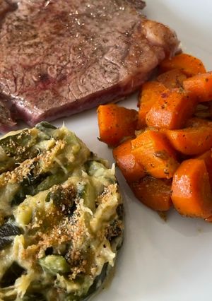 Une photo de Gratin de courgettes