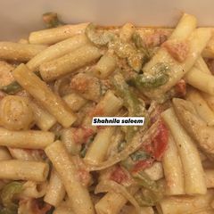 Chicken fajita pasta 🍝 A picture of Chicken fajita pasta 🍝.