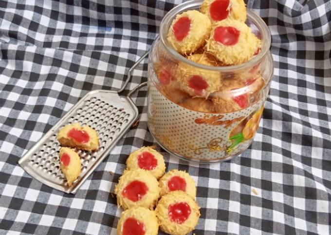 Strawberry Cheese Thumbprint cookies