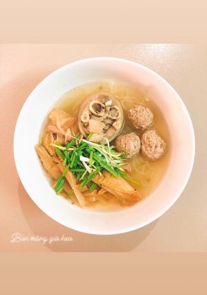 Hình của món Bún măng giò heo.