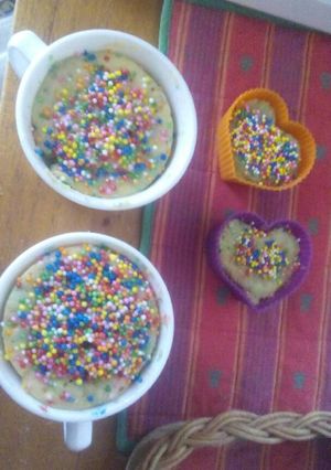 Una foto de Tortaza de vainilla en microondas