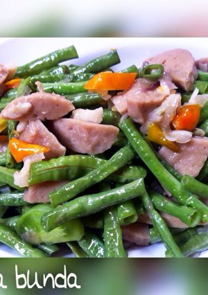 Foto resep Tumis kacang panjang a la bunda