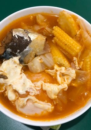 茄汁鯖魚蔬菜湯 的食譜成品照片