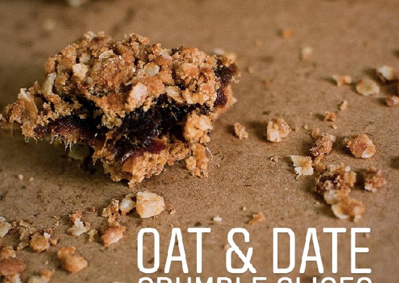 Oat and Date Crumble Slices