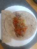Fajitas de carne y verduras