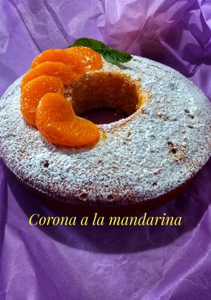 Una foto de Corona a la mandarina / Ciambella alla mandarina