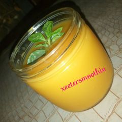 A picture of Mango carrot smoothie.