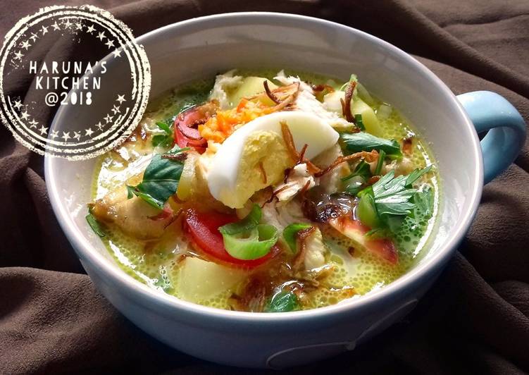 Resep Soto Ayam Kuah Santan, Lezat Sekali