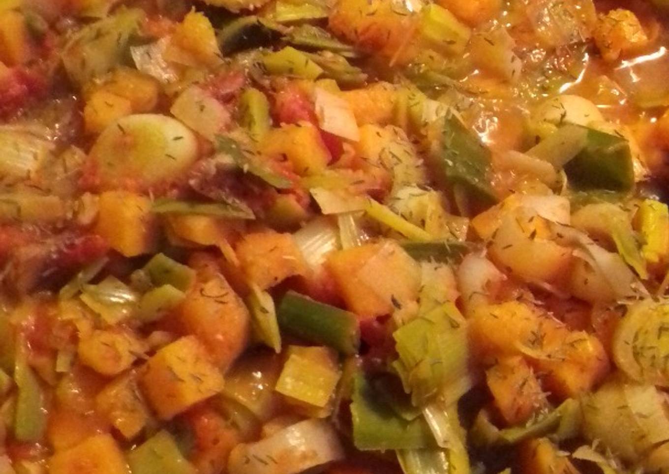Pieds de porc et ses petits légumes