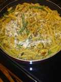 Penne with Chicken, Asparagus, and Fresh Rosemary