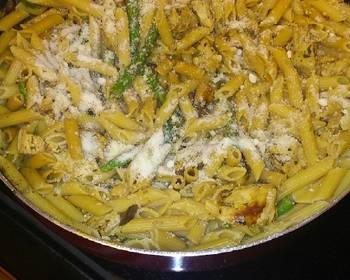 Ready to Serve Penne with Chicken Asparagus and Fresh Rosemary Delicious