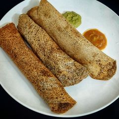 Ragi and Green gram dosa A picture of Ragi and Green gram dosa.