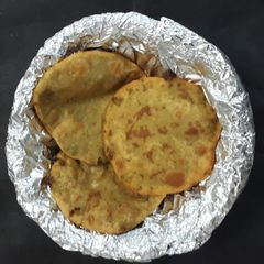 Peas potato poori A picture of Peas potato poori.