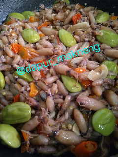 Foto resep Oseng pedas baby cumi pete