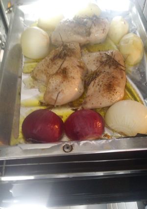 Una foto de Pollo al horno