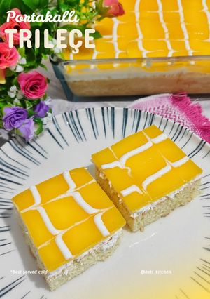 Foto resep Portakallı Trileçe (Tres Leches dengan Saus Jeruk)