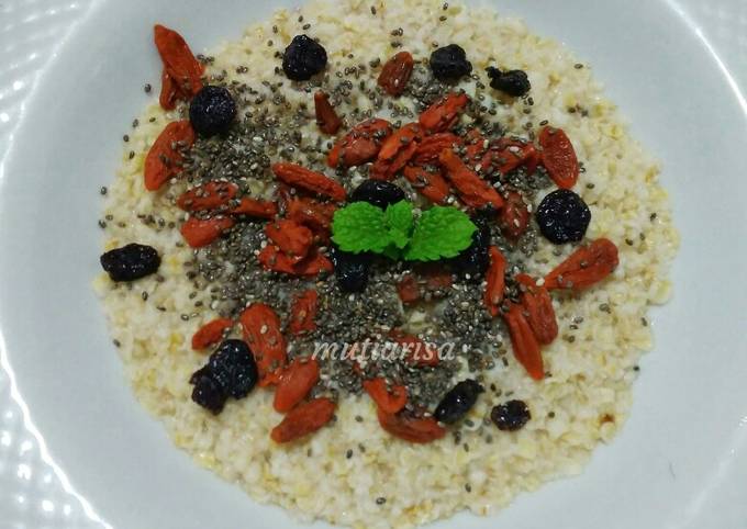 Resep Bubur oatmeal (sehat mengenyangkan), Enak Banget