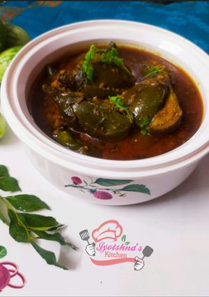 चमचमीत वांगी मसाला (vangi masala recipe in marathi) रेसिपी चे मुख्य फोटो