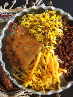 عکسی از دستور عدس پلو