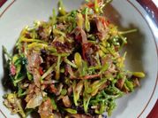 Gambar tumis bunga pepaya tongkol