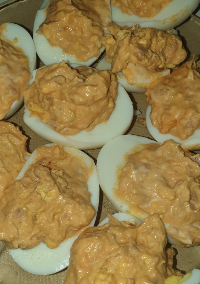 Una foto de Huevos rellenos