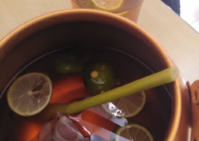 Ini dia! Cara  buat Teh sereh jeruk nipis  sesuai selera