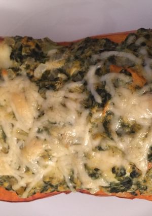 Una foto de Calabaza rellena vegetariana