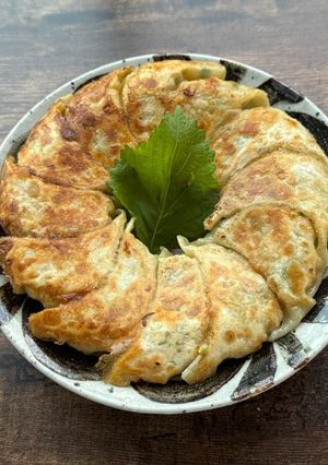 A picture of Halal Japanese Gyoza for my friend.
