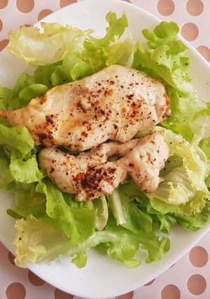 รูปของ อกไก่ย่างพริกป่น หม้อทอดไร้น้ำมัน low carb