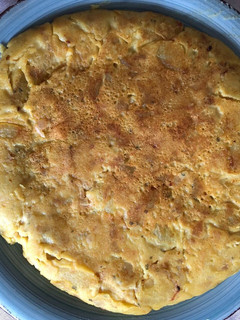 Una foto de Tortilla de patatas vegana