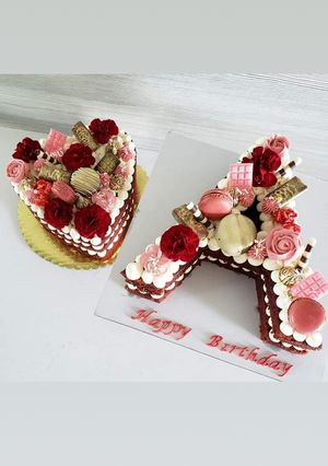 صورة لوصفة كعكة الاحرف