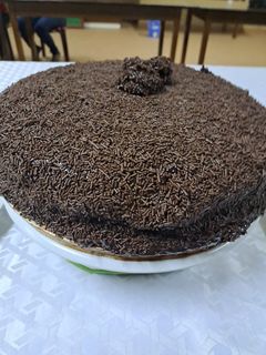 Una foto de Torta de brigadeiro