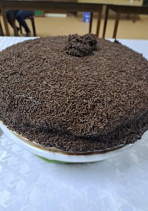 Una foto de Torta de brigadeiro