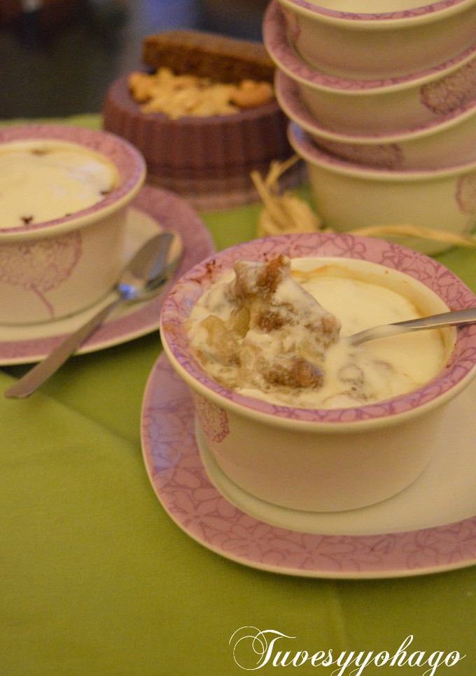 Una foto de Crumble de Pera, Avena con Chocolate y Anacardos