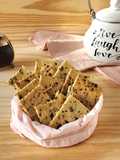 🫓🧉 Crackers saladas de verdeo y sésamo 🧉🫓 Galletitas crocantes para el mate